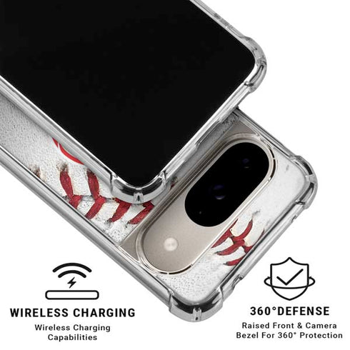 MLB New York Yankees Game Ball Google Pixel 10 Clear Case